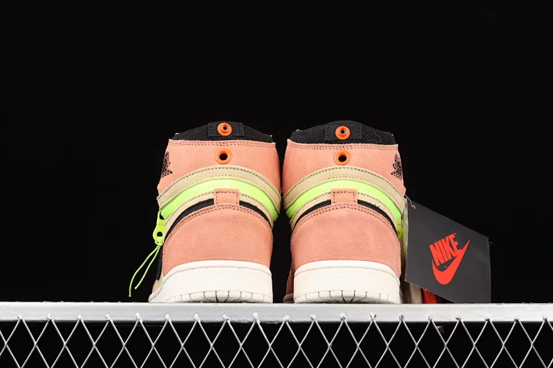 All categories Air Jordan Jordan series basketball shoes Air Jordan 1 High Z version Air Jordan 1 Switch "Orange" AJ1 Joe 1 orange zipper high-top cultural basketball shoes CW6576-800